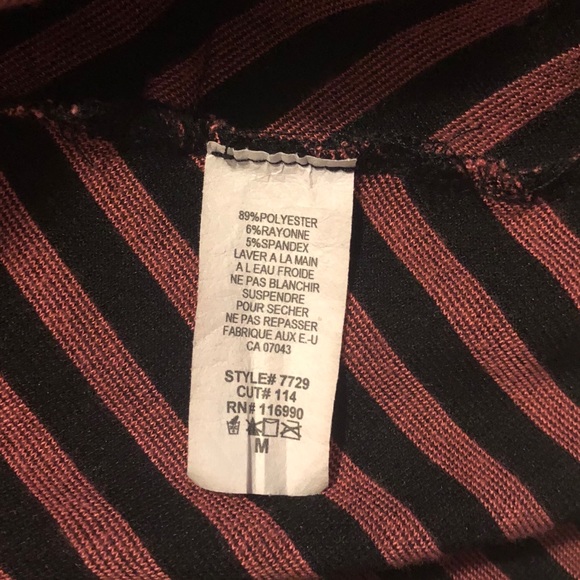 Ginger G salmon and black striped 1 button blazer - Picture 9 of 9